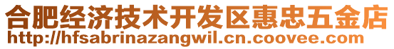 合肥經(jīng)濟(jì)技術(shù)開發(fā)區(qū)惠忠五金店