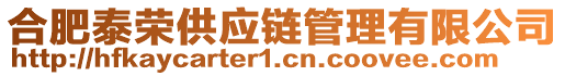 合肥泰榮供應鏈管理有限公司