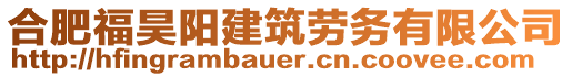 合肥福昊陽(yáng)建筑勞務(wù)有限公司