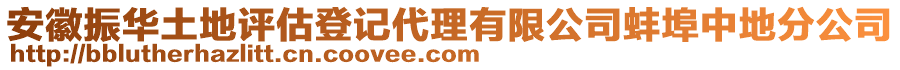 安徽振華土地評(píng)估登記代理有限公司蚌埠中地分公司