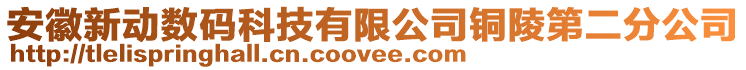 安徽新動數(shù)碼科技有限公司銅陵第二分公司