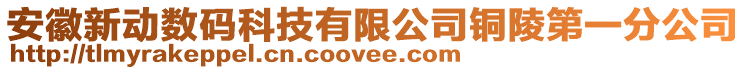 安徽新動數碼科技有限公司銅陵第一分公司