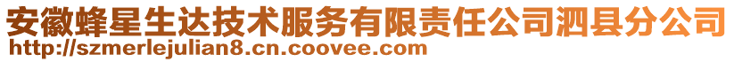 安徽蜂星生達(dá)技術(shù)服務(wù)有限責(zé)任公司泗縣分公司