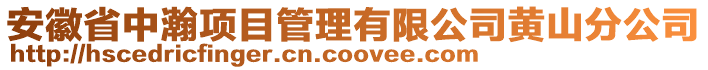 安徽省中瀚項目管理有限公司黃山分公司