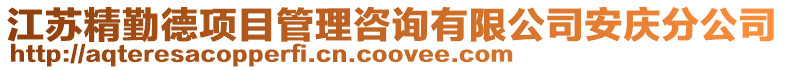江蘇精勤德項(xiàng)目管理咨詢有限公司安慶分公司
