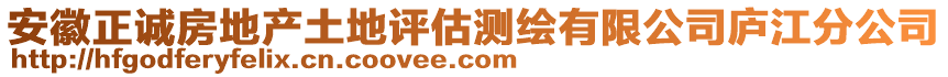 安徽正誠(chéng)房地產(chǎn)土地評(píng)估測(cè)繪有限公司廬江分公司