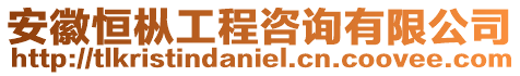 安徽恒樅工程咨詢有限公司