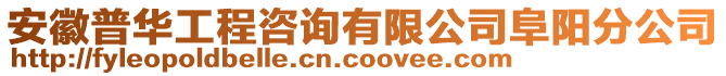 安徽普華工程咨詢有限公司阜陽分公司