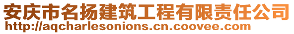 安慶市名揚建筑工程有限責任公司