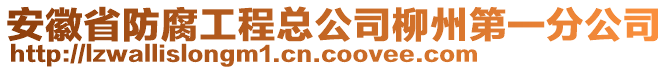 安徽省防腐工程總公司柳州第一分公司