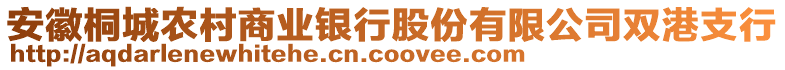 安徽桐城農(nóng)村商業(yè)銀行股份有限公司雙港支行