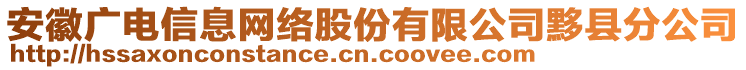 安徽廣電信息網(wǎng)絡(luò)股份有限公司黟縣分公司