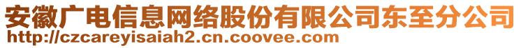 安徽廣電信息網絡股份有限公司東至分公司