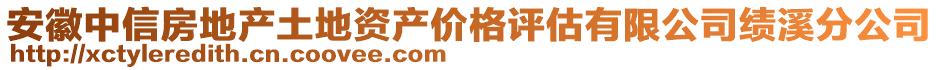 安徽中信房地產(chǎn)土地資產(chǎn)價格評估有限公司績溪分公司