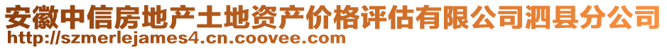 安徽中信房地产土地资产价格评估有限公司泗县分公司