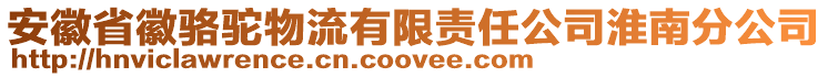 安徽省徽駱駝物流有限責任公司淮南分公司