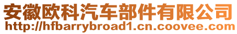安徽歐科汽車部件有限公司