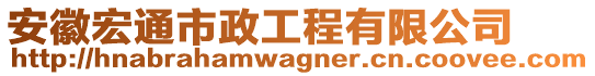 安徽宏通市政工程有限公司