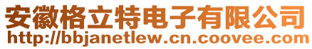 安徽格立特電子有限公司