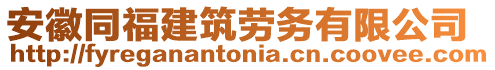 安徽同福建筑勞務(wù)有限公司