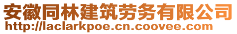 安徽同林建筑勞務(wù)有限公司