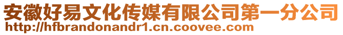 安徽好易文化傳媒有限公司第一分公司