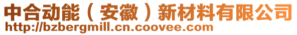中合動能（安徽）新材料有限公司