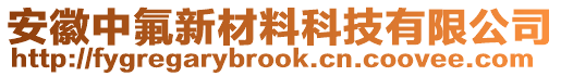 安徽中氟新材料科技有限公司