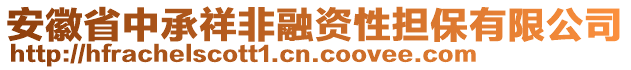 安徽省中承祥非融資性擔(dān)保有限公司