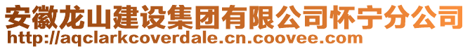 安徽龍山建設(shè)集團(tuán)有限公司懷寧分公司