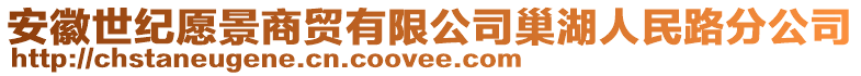 安徽世紀(jì)愿景商貿(mào)有限公司巢湖人民路分公司