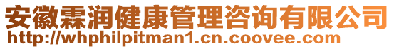 安徽霖潤(rùn)健康管理咨詢有限公司