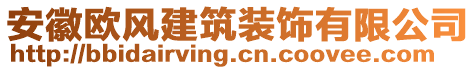 安徽歐風(fēng)建筑裝飾有限公司