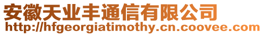 安徽天業豐通信有限公司