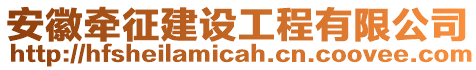 安徽牽征建設工程有限公司