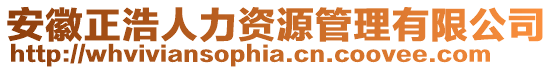 安徽正浩人力資源管理有限公司