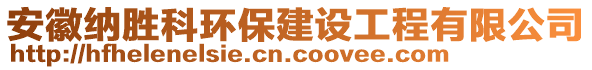 安徽納勝科環(huán)保建設(shè)工程有限公司