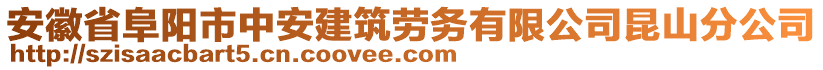 安徽省阜陽市中安建筑勞務(wù)有限公司昆山分公司