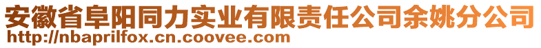 安徽省阜陽同力實業(yè)有限責任公司余姚分公司