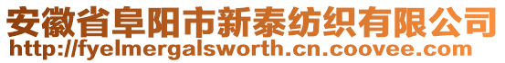 安徽省阜陽市新泰紡織有限公司