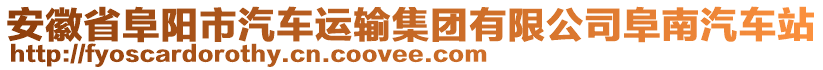 安徽省阜陽市汽車運輸集團有限公司阜南汽車站