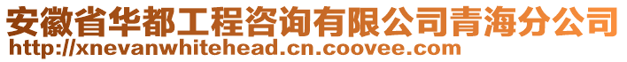 安徽省華都工程咨詢有限公司青海分公司