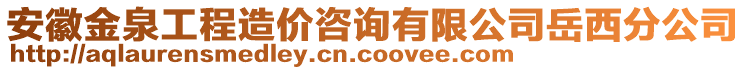 安徽金泉工程造價咨詢有限公司岳西分公司