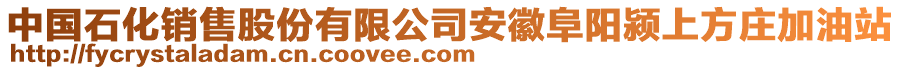 中國(guó)石化銷(xiāo)售股份有限公司安徽阜陽(yáng)潁上方莊加油站