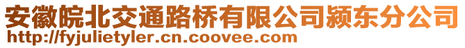 安徽皖北交通路橋有限公司潁東分公司