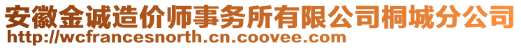 安徽金誠造價師事務所有限公司桐城分公司