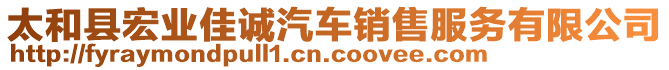 太和縣宏業佳誠汽車銷售服務有限公司