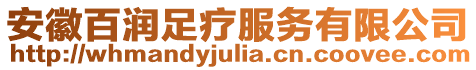 安徽百潤足療服務有限公司