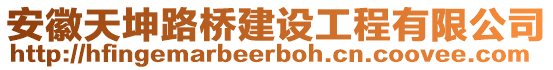 安徽天坤路橋建設工程有限公司