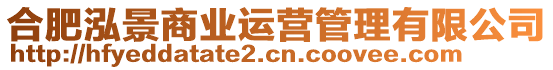 合肥泓景商業(yè)運(yùn)營(yíng)管理有限公司